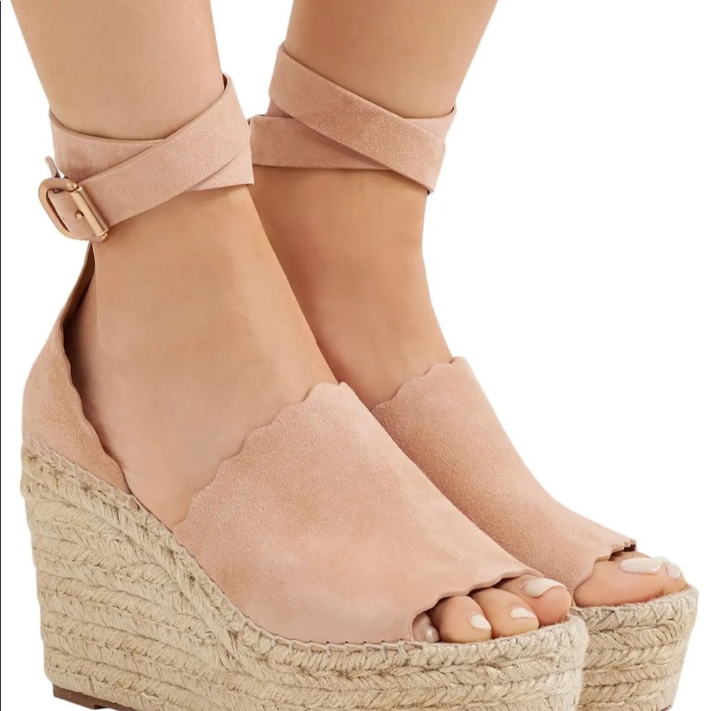 NEVER WORN  CHLOÈ Lauren espadrille wedge